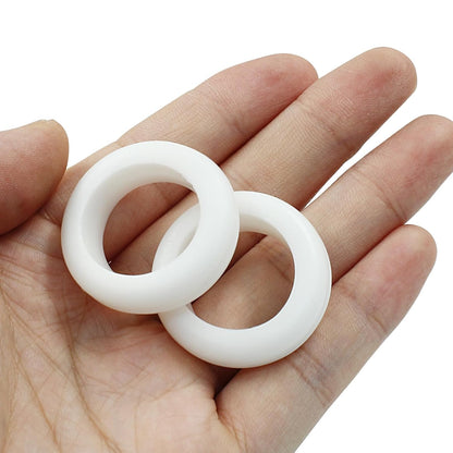 12 Pcs Rubber Grommets, 7/8" Inside Diameter 1" Drill Hole Rubber Wire Grommets for Wire, Firewall, Cables, Plugs (White)
