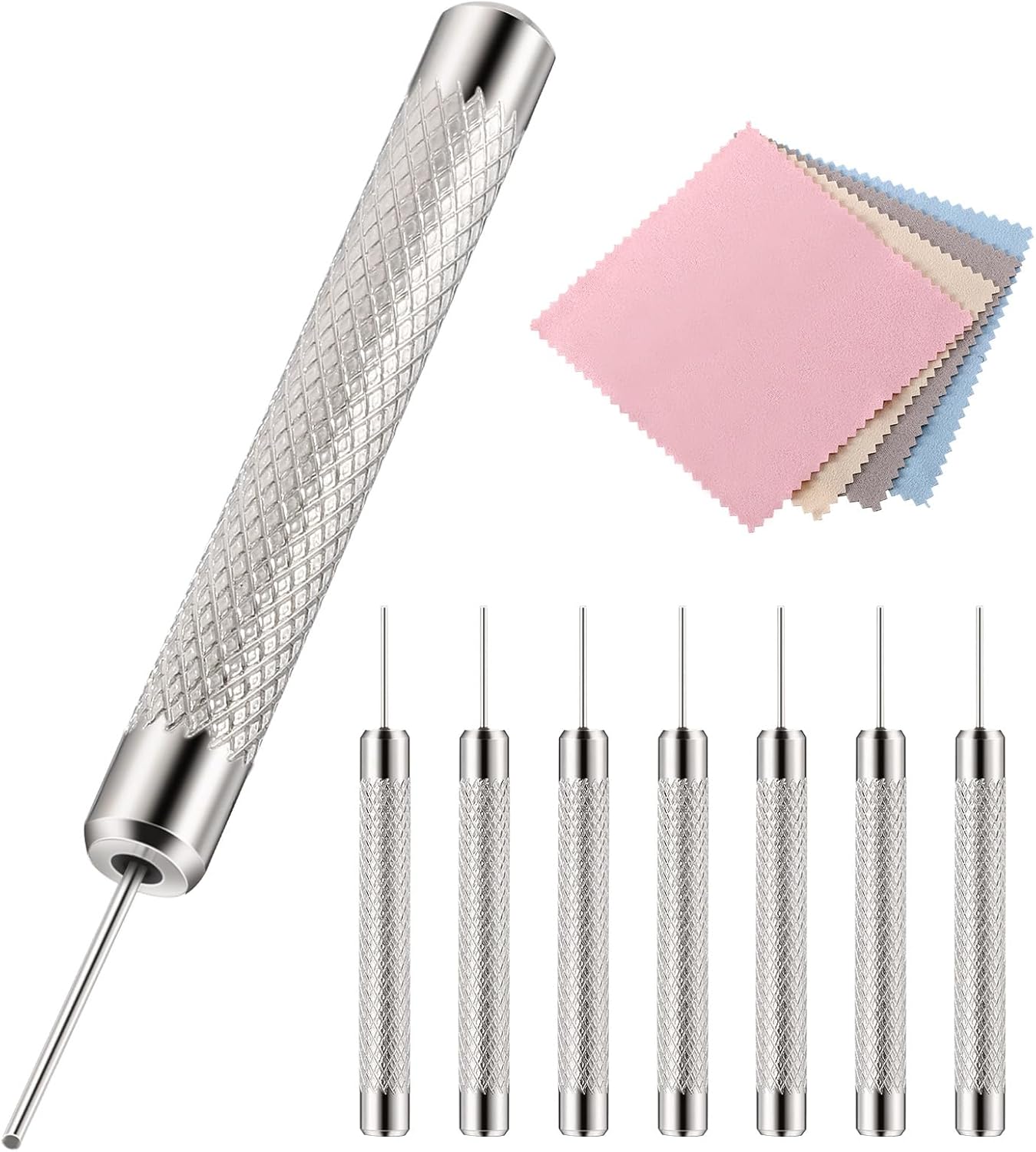 Outus 8 Pack Sim Card Removal Tool Sim Card Ejector Tray Pin Needle with 4 Cleaning Cloth Compatible with Most Phone Models