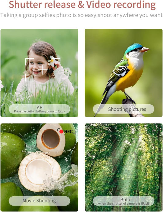 for Sony Camera Remote Control, Hanpusen Rechargeable Wireless Shutter Release with OLED Screen for ZV-E10/ZV-1/A7 III/A7 IV/ZV-1F/A6400/A6700/A6600/A6100/ZV-E1/FX30/A7C II/FX3, Replace RMT-P1BT