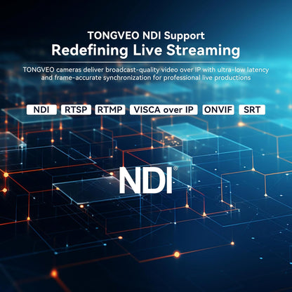 4K NDI PTZ Camera AI Auto-Tracking 20X Optical Zoom HDMI IP Live Streaming SDI USB3.0 PoE LAN Supports for Church Worship Event Video Conference YouTube OBS vMix Zoom Teams and More