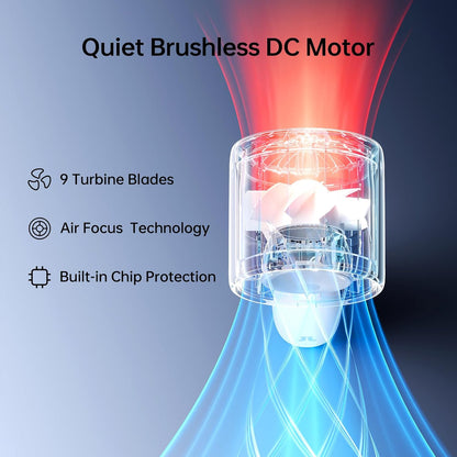 JISULIFE Portable Handheld Fan, 4000mAh Rechargeable Mini,Up to 22 Hours Cooling,5 Speed Strong Wind, Handheld Personal Fan for Travel Outdoor Camping Beach Makeup（Gray）