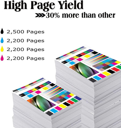 Joni MGToner Compatible TN221 TN-221 Toner Cartridge Replacement for HL-3140CW HL-3180CDW HL-3170CDW MFC-9130CW MFC-9340CDW MFC-9330CDW Printer (4 Pack, 1BK+1C+1M+1Y)