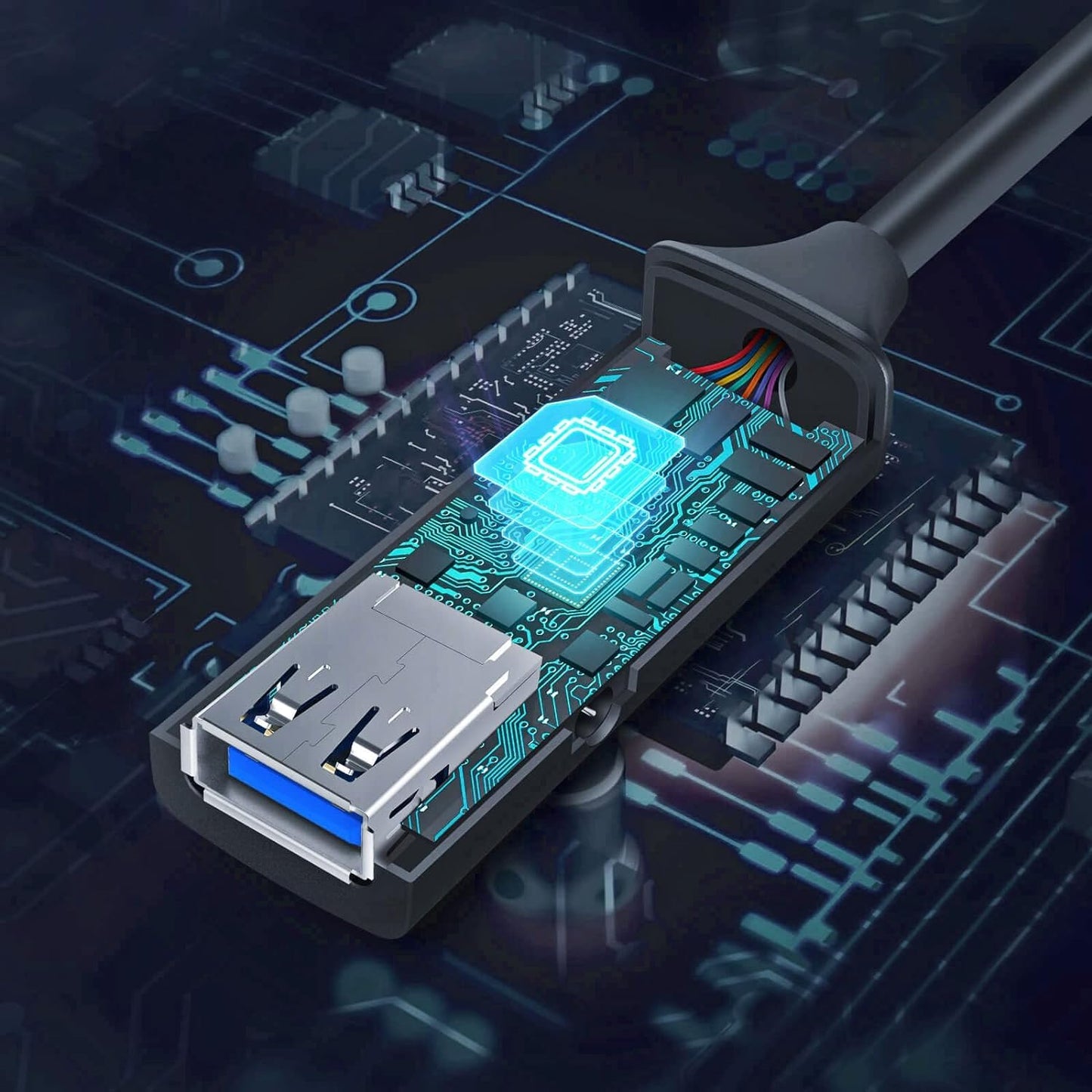 100FT USB 3.0 Active Extension Cable, USB 3.0 Extension Cord A-Male to A-Female, With High-Speed Data Signal Amplifier, Compatible With Quest 3,VR,Rift,360 Kinect,Xbox,Webcam,PS4, HD Camera or More