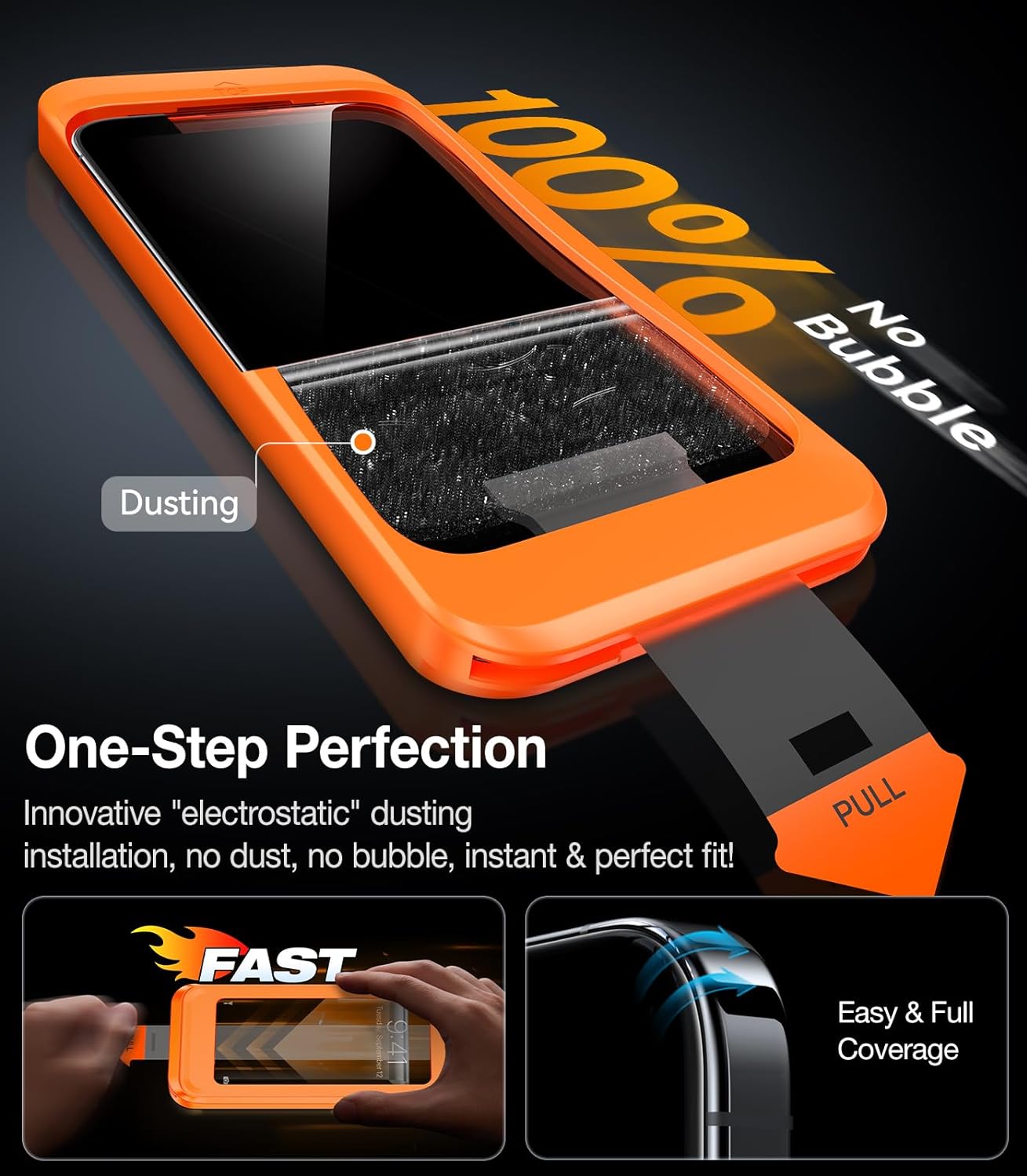 UltraGlass UNBREAK TOP 9H+ Glass for iPhone 13/13 Pro Screen Protector [12FT Military Grade Shatterproof] Screen Protector 13/13 Pro Tempered Glass [Longest Durable & Full Edge Coverage], 2 Pack