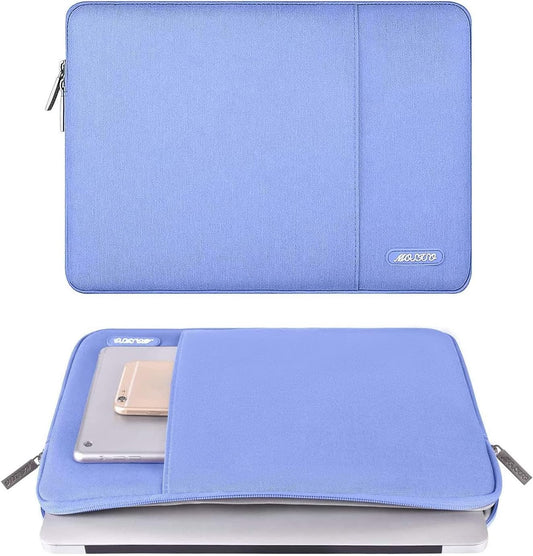MOSISO Laptop Case 13 inch, 13 inch Laptop Sleeve Compatible with MacBook Air M4 M3 M2 M1 2025-2018 / Pro M2 M1 2025-2016, Polyester Vertical Computer Sleeve Bag with Pocket, Slate Blue
