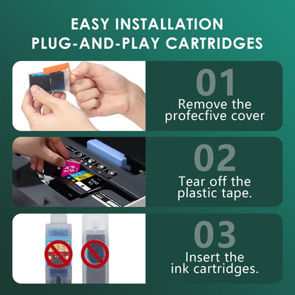 950XL 951XL Ink Cartridges Combo Pack Replacement for HP 950 951 XL for HP OfficeJet Pro 8600 8610 8630 8620 8615 8625 8100 276DW 251DW Printer,Black Cyan Magenta Yellow