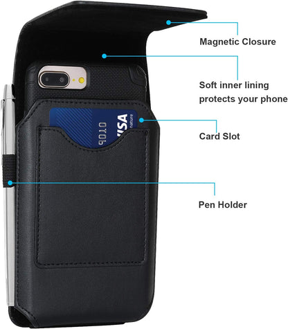 BECPLT Holster for Galaxy S25 Ultra 5G S24/S23/S22/S21/S20 Ultra Belt Holster Black Cell Phone Holder Belt Clip Holster Case Phone Pouch Belt Pouch Cover