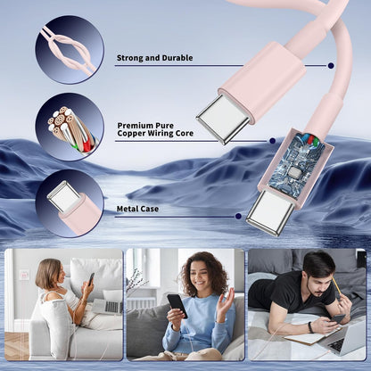 Super Fast Samsung Charger Type C,45W Dual Port USB C Fast Charger Block [2-Pack] & Extra Long 60W 3/6/6/10FT USB C Cable - PD Quick Charging 3.0 for Samsung Galaxy S25 Ultra/S24+/S23 iPhone 16