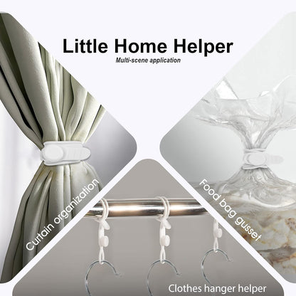 Nearockle 16Pcs Silicone Cable Straps Wire Organizer for Bundling Earphone, Phone Charger, Computer Cords, Reusable Cable Ties Cord Organizer in Home,Office,Kitchen,School(White)