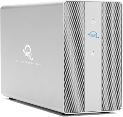 OWC 12TB Mercury Elite Pro Dual USB-C/Thunderbolt 3 External Raid Storage Enclosure with 3Port HUB for Mac and PC