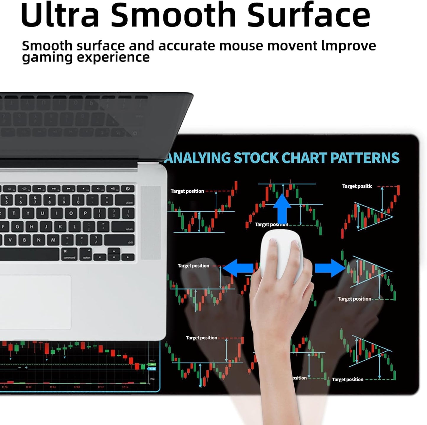 Galdas Gaming Mouse Pad XXL XL Large Long Extended Big Mousepad Non-Slip Rubber Keyboard Mouse Pad with Stitched Edges for Laptop Home Office (31.5x11.8x0.08 Inch) … (Trend)