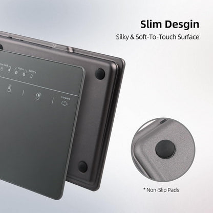 MICROPACK Digitally Yours Wired Trackpad for Windows 7/10/11, USB Trackpad with Multi-Touch Gestures, Plug-and-Play USB Touch Pad Mouse Pad Large for PC Computers & Laptops, Black