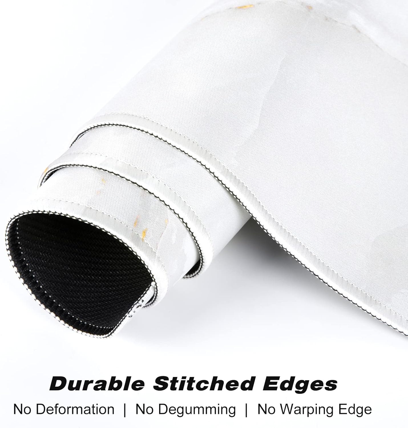 Extended Gaming Mouse Pad, XXL Large Desk Pad 30 x 14 Inch, Big Computer Keyboard Mousepad, Waterproof Mouse Mat with Stitched Edges and Non-Slip Base for Women Office Gaming, White Marble