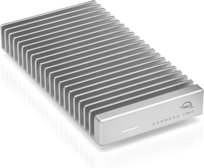 OWC 2TB Express 1M2 40Gb/s Portable NVMe SSD USB4 (Thunderbolt Compatible/USB-C) Ultra Fast External SSD Drive with Aluminum Heat Sink Enclosure