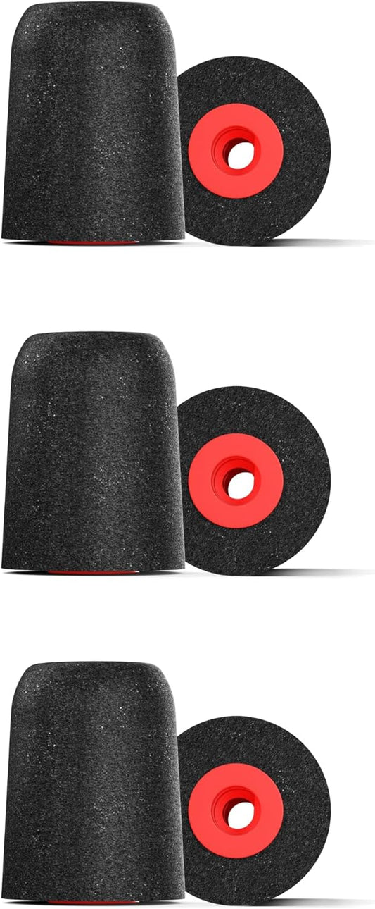 Comply P-Series | Memory Foam Replacement Ear Tips Designed for Etymotic, NuForce, ISOtunes PRO, Q-Jays, & More | Superior Noise Isolation, Ultimate Comfort, Secure Fit | Black, Medium (3 Pairs)