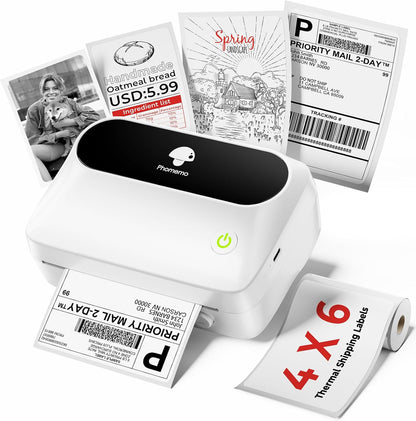 Phomemo Thermal Label Printer, Bluetooth M421 4 x 6 Shipping Label Printer, Portable Printers for Shipping, Warehouse, Barcode, Address,Compatible with Phone & PC,