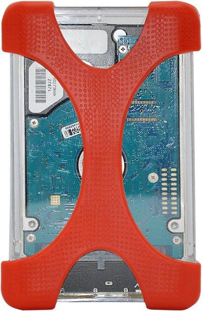 4 Pieces of 2.5 Inch Silicone Hard Drive Protective Case, Shock Proof and Drop Proof Elasticity to Protect Your Device Safety, Suitable for 2.5 Inch Mobile Hard Drives