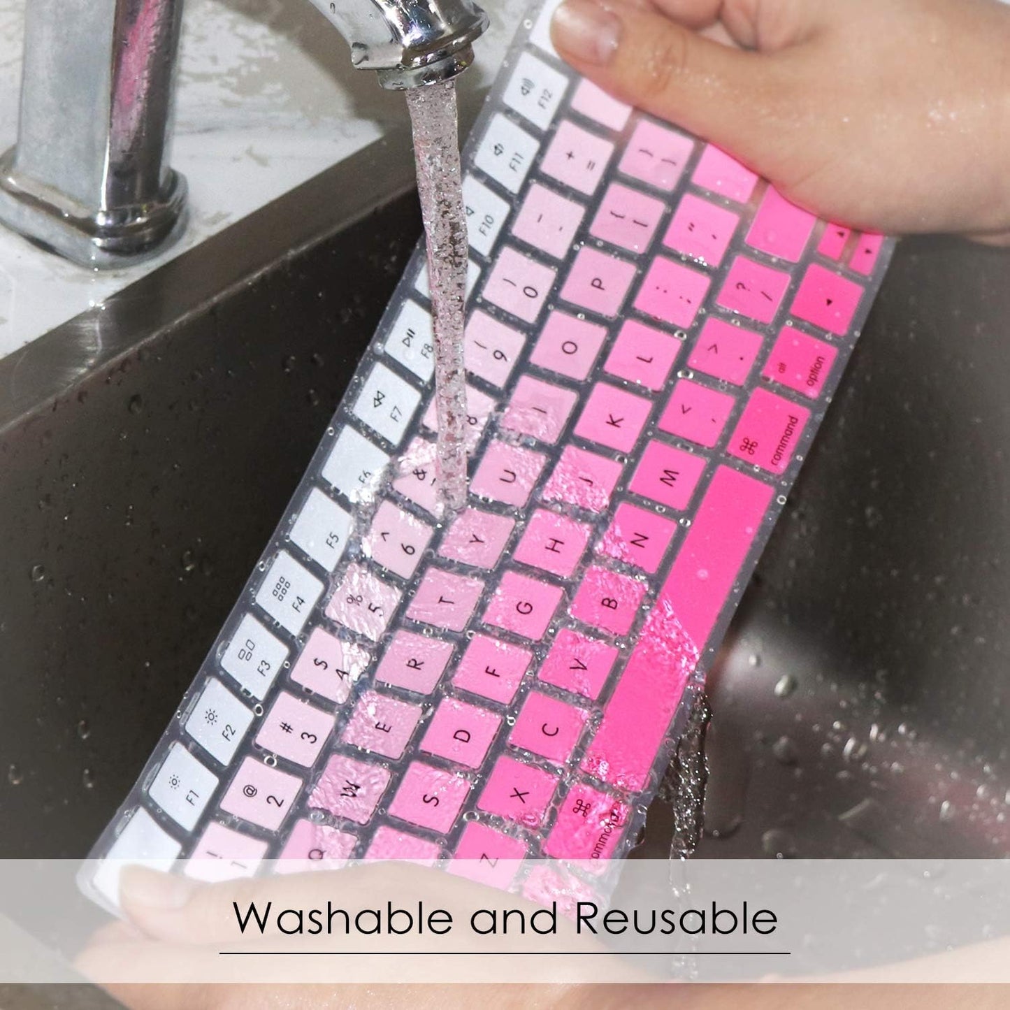 Allinside Ombre Pink Cover for Apple Magic Keyboard (MLA22LL/A) with US Layout