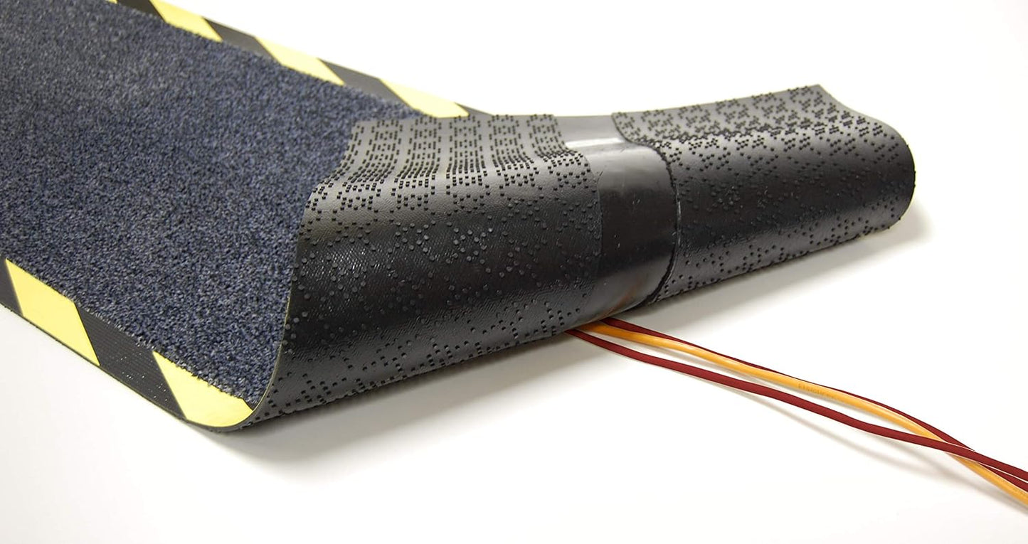 Morland Protect - 47¼in x 15⅝in - Carpet and Rubber Cord Cover Mat - Overfloor Protector for Cables Cords or Wires - Protect from Trips and Falls, Quick, Easy, Simple, Repositionable