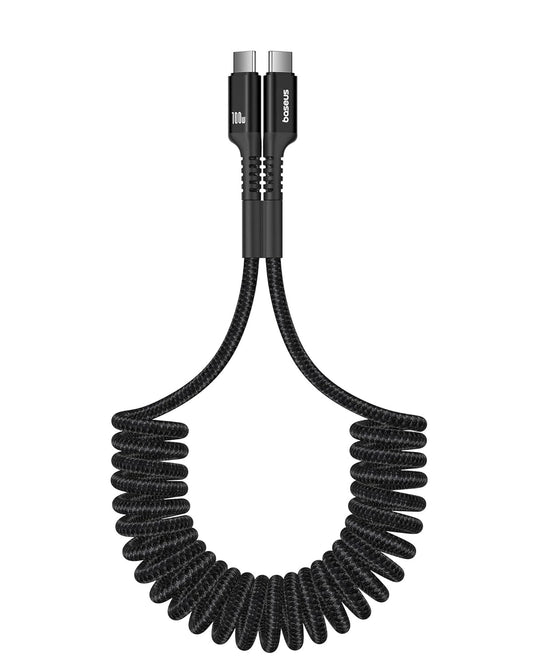 Baseus 100W 5A Fast Charging USB C Car Cable - Compatible with iPhone 15/Pro/Plus/Pro Max, Samsung Galaxy S23 S22 S21, Note 20 10 (3.3ft)