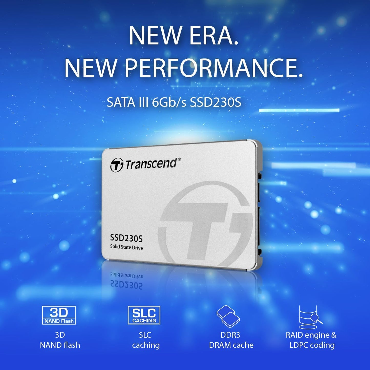 Transcend 2TB 2.5" SATA III 6Gb/s SSD with DRAM, Up to 560MB/s, Compatible with PS4, Laptops, Desktops, PCs, Notebooks, Internal Solid State Drive with SLC Cache, 3D TLC NAND, RAID Engine, LDPC Coding