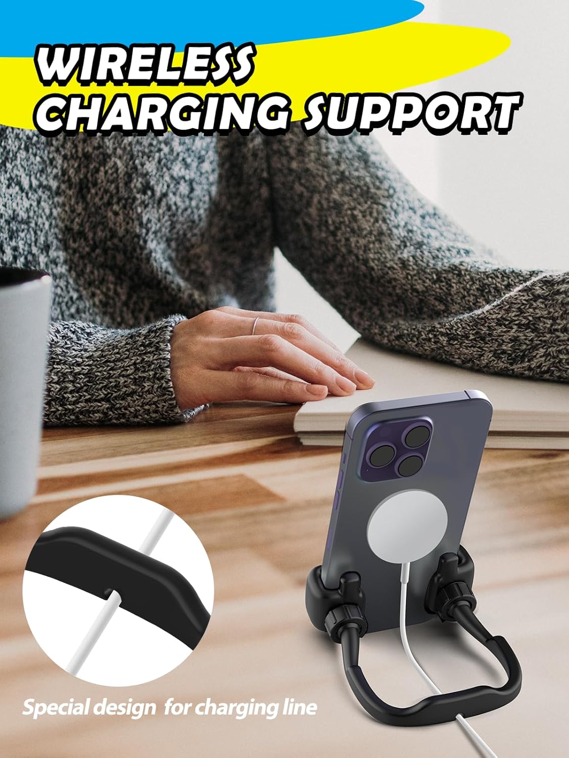 Cell Phone Holder Thumbs Up Lazy Phone Stand: 3 Pack Graduation Gifts for Teen Boys Him Kids 2025 Phone Stand for Desk Back to School Supplies Gifts for Men Birthday Funny Cool Gadgets Stuff Ideas