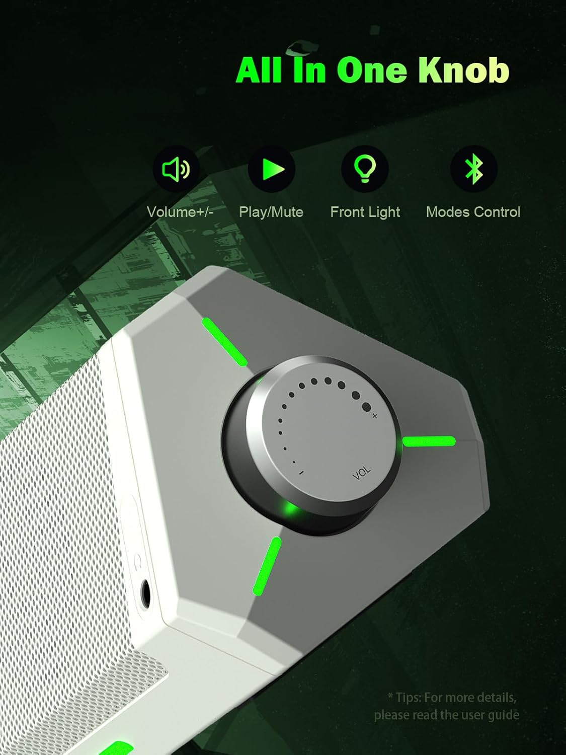 Bluedee Computer Speakers, Bluetooth Computer Soundbar, HiFi Stereo, 3.5mm Aux-in Connection, USB Powered Computer Speakers for Desktop Monitor, PC, Laptop, Tablets