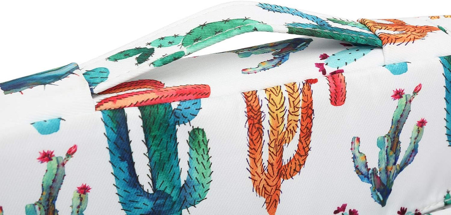 Canvaslove Rebound Bubble Cushioned Laptop Sleeve Case Bag with Handle and Pockets for MacBook Air Pro 13" and 12.5 inch-13.3 inch Laptop (Cactus)