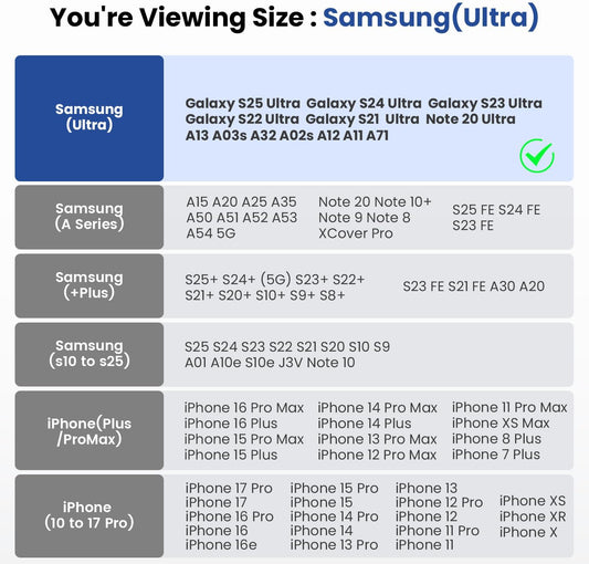 DeBin Holster for Samsung Galaxy Ultra Models s25 s24 s23 s22 s21, Note 20, A13, A32, A02s A03s, A12 A11 A71 A13 Cell Phone Belt Holder Clip Case Pouch Cover (Fits Protective Case on) Brown