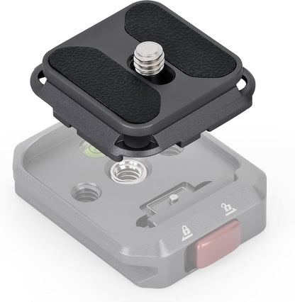 IFOOTAGE Q38-PL Quick Release Plate, Camera Quick Release Plate, Tripod Mount Quick Release Plate, QR Adapter with 1/4" Screw for Camera, Q38-PL