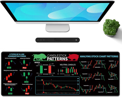 Galdas Gaming Mouse Pad XXL XL Large Long Extended Big Mousepad Non-Slip Rubber Keyboard Mouse Pad with Stitched Edges for Laptop Home Office (31.5x11.8x0.08 Inch) … (Trend)