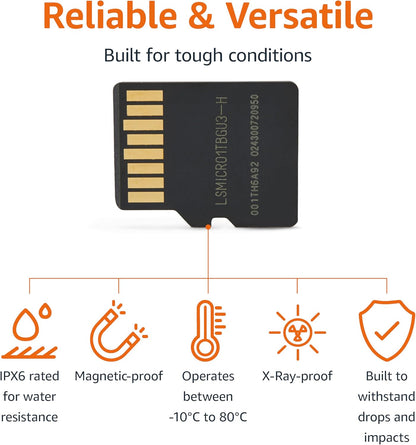 Amazon Basics 1TB microSDXC Card with Adapter, Read Speed Up to 200MB/s, 1-Pack