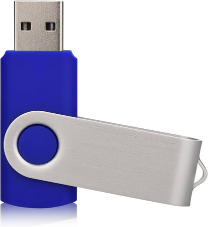 64GB USB Flah Drives 10 Pack 64GB USB 2.0 USB Drive 64GB Flash Drive Pack 64GB USB Memory Stick 10 Pack-Blue
