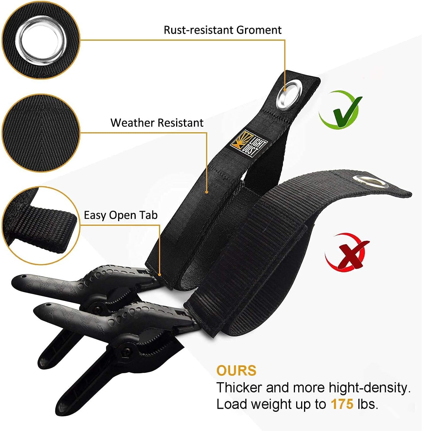 22PCS Heavy Duty Storage Straps Garage Organization Tool Organizers and Storage Fastening Straps Cord Wrap Keeper, Cable Straps for Cords, Hoses, Rope, RV, Boat, and Garage Storage and Organization