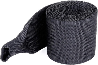 Heat Shrink Wire Loom 2:1 Shrinkable Braided Cable Sleeve 2 Inch ID-18ft Abrasion Protection Flexibility Fabric Wiring Harness Cover Sheath