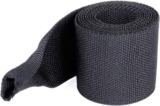 Heat Shrink Wire Loom 2:1 Shrinkable Braided Cable Sleeve 2 Inch ID-18ft Abrasion Protection Flexibility Fabric Wiring Harness Cover Sheath