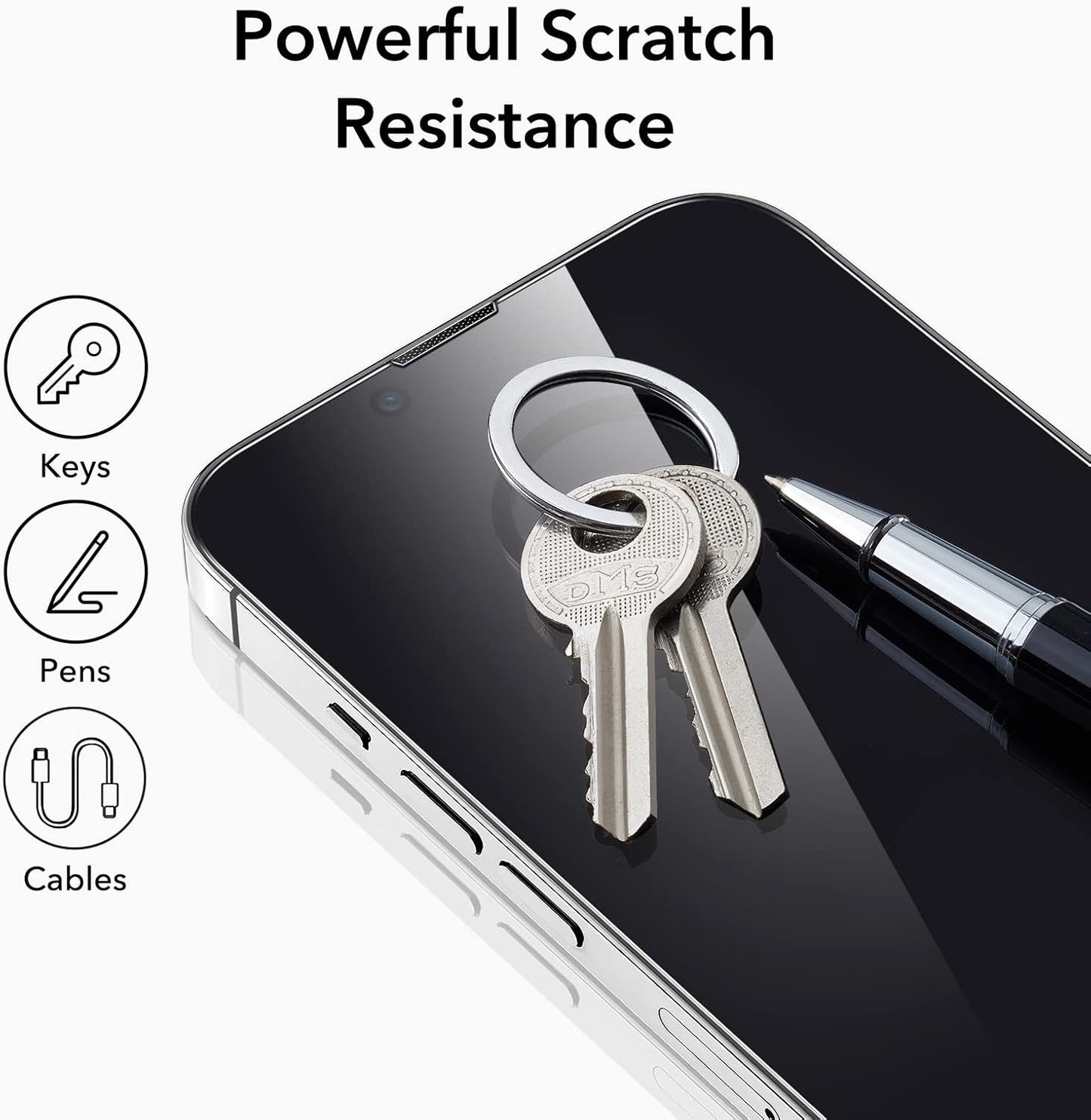 ESR 3 Pack for iPhone 13 Pro Max/iPhone 14 Plus Screen Protector, [9H Hardness] [Military Grade Shatterproof] Tempered Glass Film with Easy Installation Tool, HD Clear, Scratch Resistant