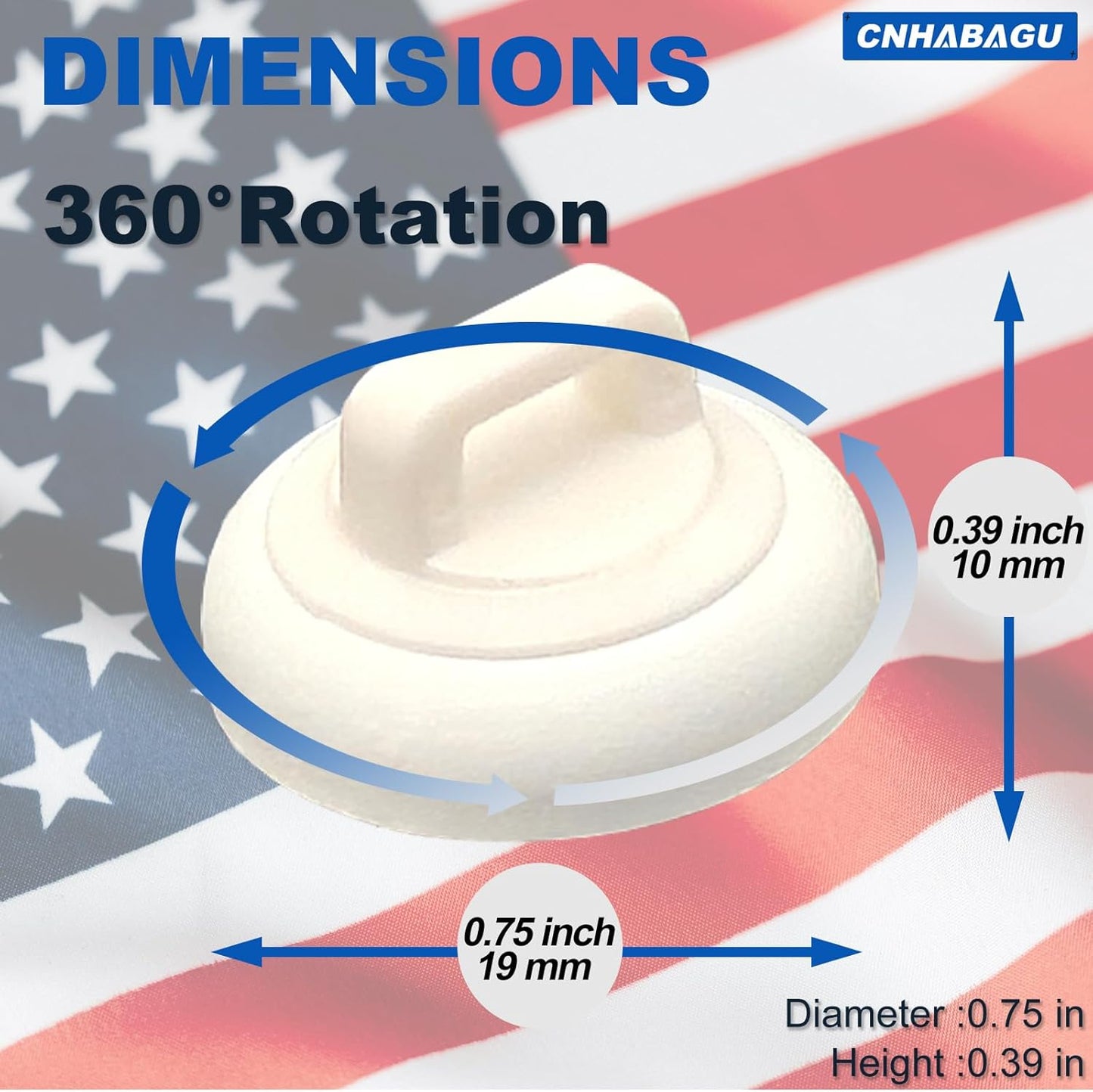 Magnetic Cable Zip Tie Mounts Clips Multipurpose Zip Ties Mount Base Holder Wire Cable Holder Mount Wire Clips Management for Home Office Marine Electrical Wiring (White, 20 Piece)