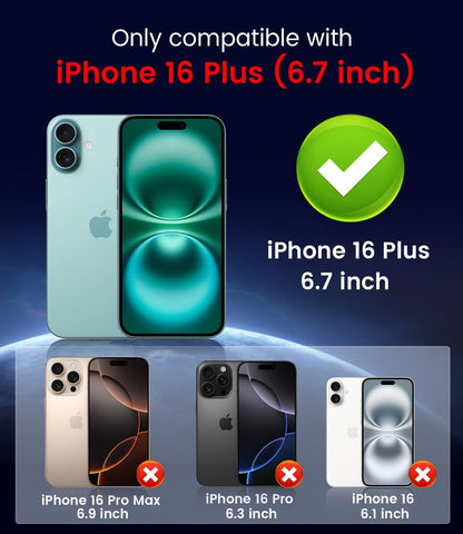 Magnetic for iPhone 16 Plus Case [Compatible with MagSafe][Built-in Camera Lens Protector] Slim Soft Silicone Bumper Shockproof Metallic Luster Phone Case (Gold)