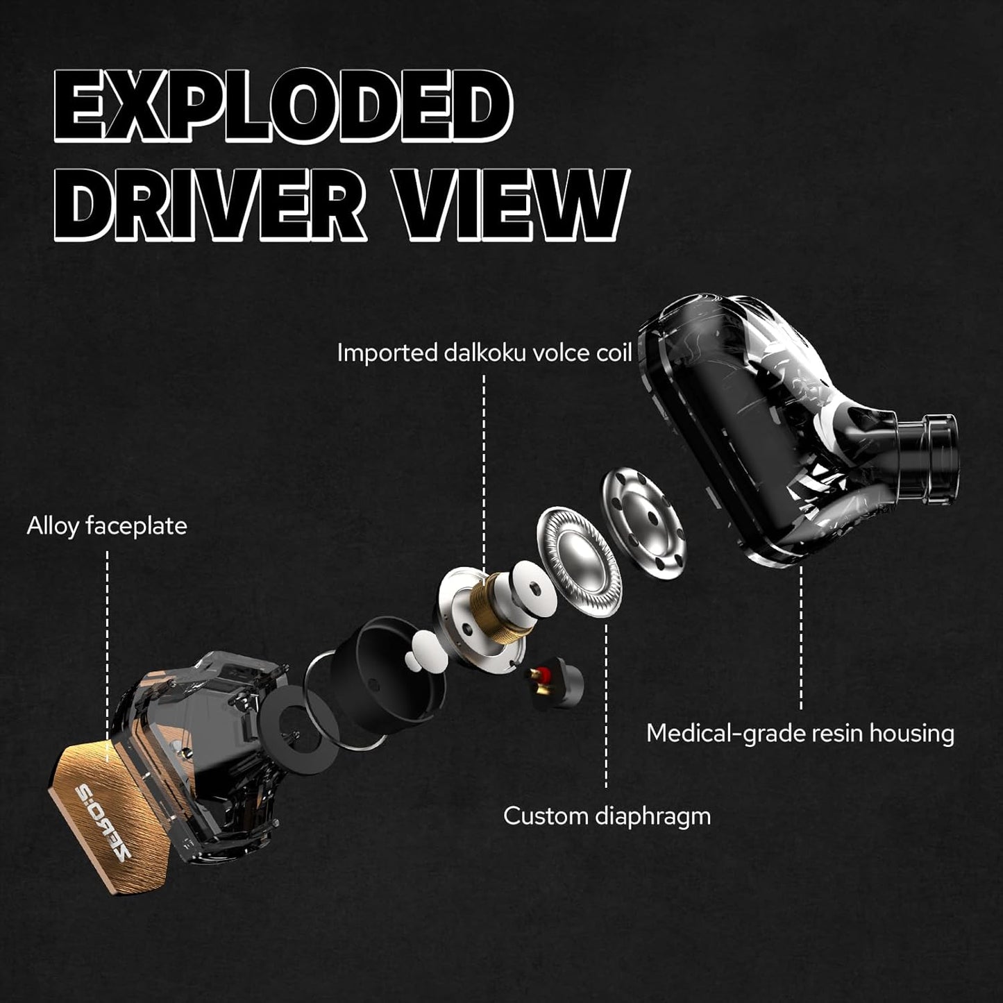 Linsoul 7Hz x Crinacle Zero:2 in Ear Monitor, Updated 10mm Dynamic Driver IEM, Wired Earbuds Earphones, Gaming Earbuds, with OFC IEM Cable for Musician (Pink)