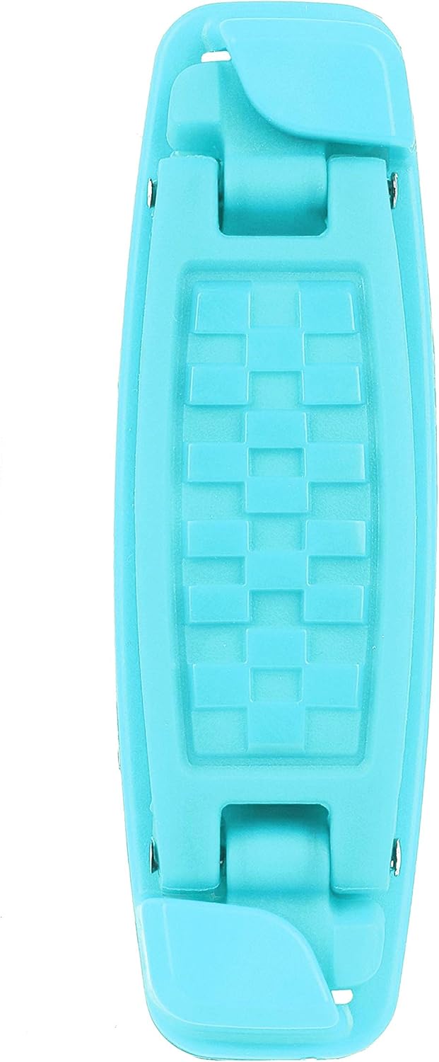 360 Rotating Phone Grip – Flat-Fold Kickstand & Secure Strap – Works with iPhone, Android, Tablets & Cases – Comfortable & Durable (Aqua)