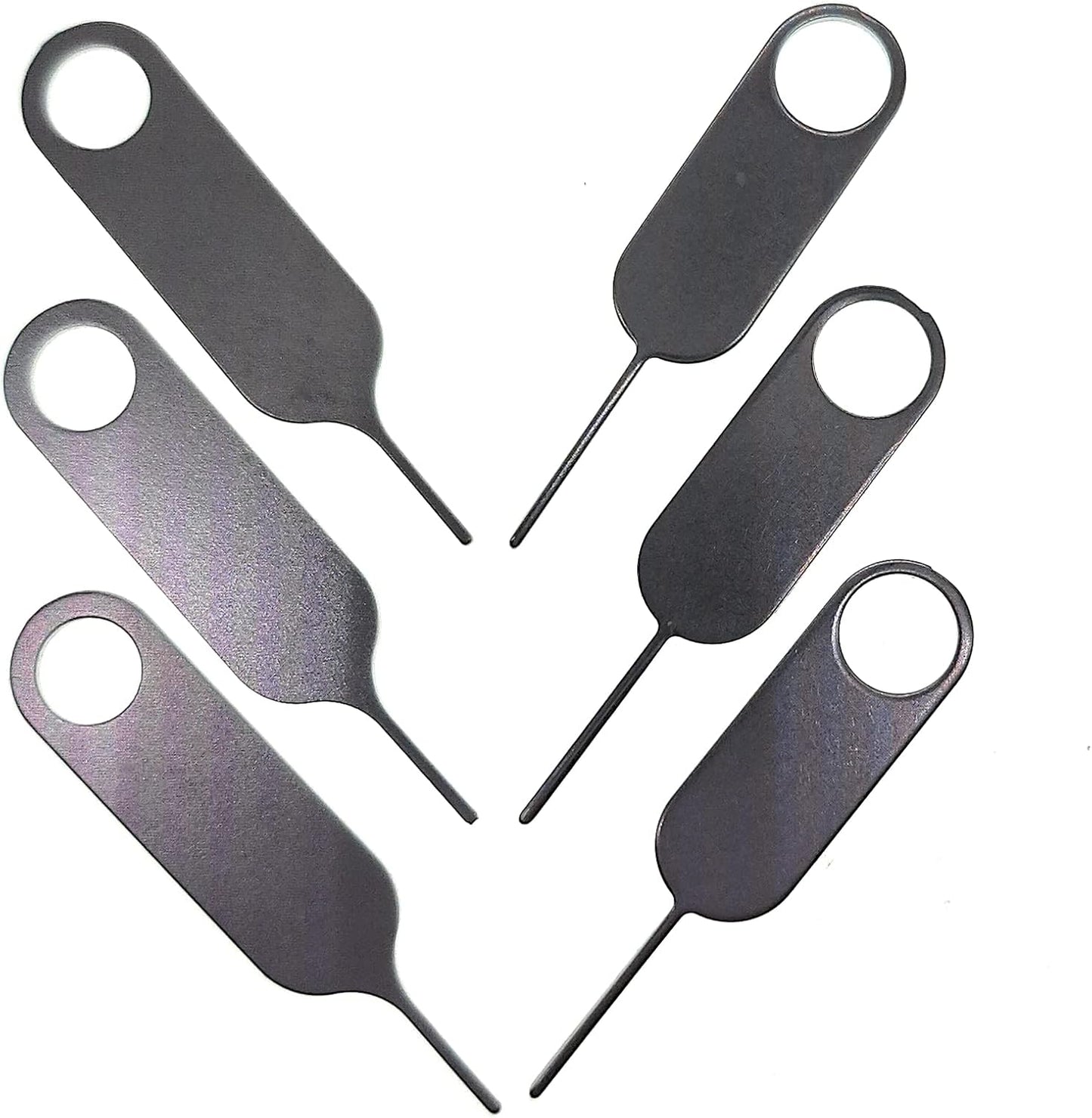 6 Pack PHONSUN Universal Sim Card Tray Removal Tool SD Opening Eject Pin fits Keyring for iPhone iPad Samsung Galaxy Google Pixel Motorola Phones - 3 Small and 3 Large