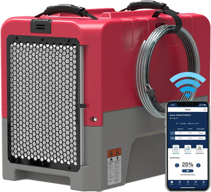 ALORAIR Smart WiFi LGR Commercial Dehumidifier up to 180 PPD (Saturation) with Pump, 5 Years Limited Warranty, Industrial Dehumidifiers APP Control, cETL Listed, for Garage, Flood Restoration