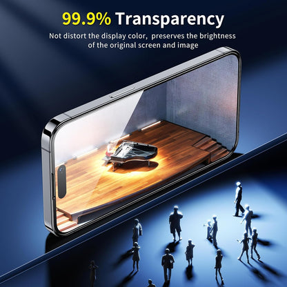 SMARTDEVIL 2 Pack Screen Protector for iPhone 13 / iPhone 13 Pro/iPhone 14 (6.1 Inch), Tempered Glass HD Clear Film, Easy Installation, Dust-Free & Bubble-Free