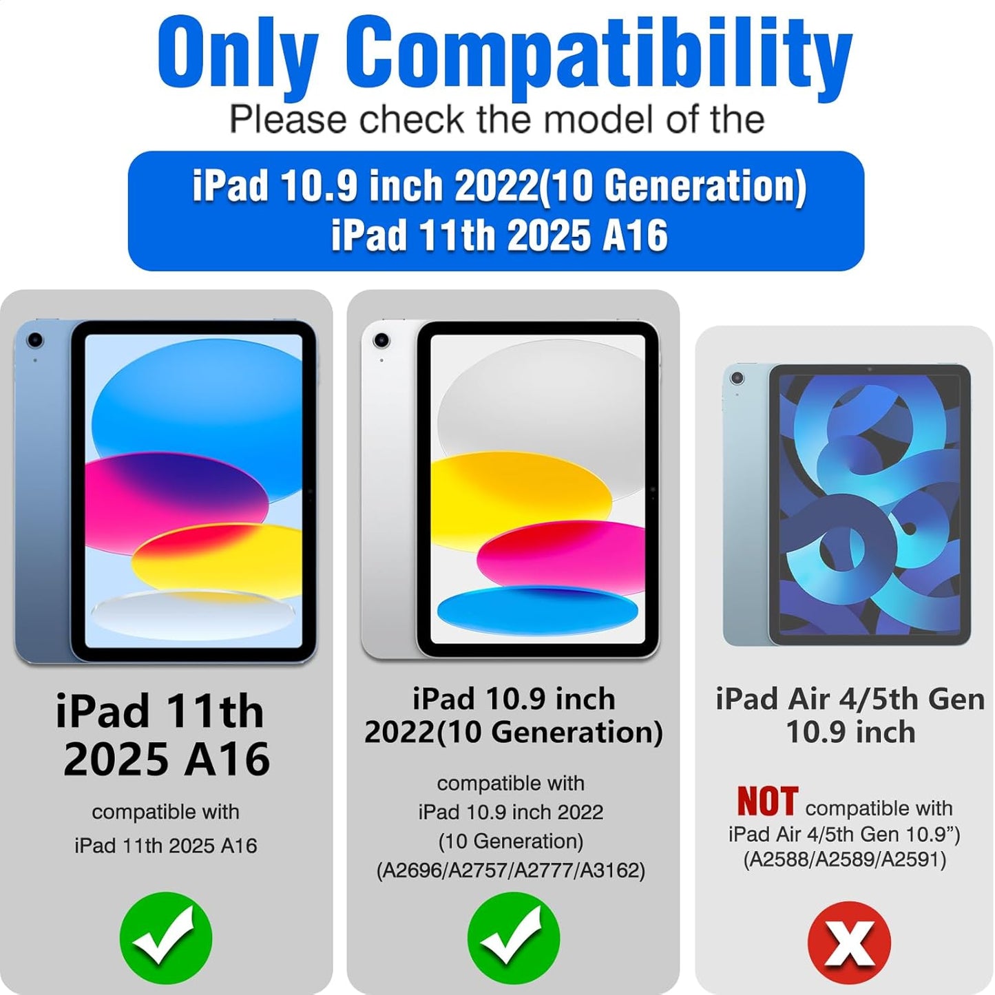 Nillkin for iPad A16 11th 10th Generation Case with Keyboard, Slide Camera Cover, Protective Detachable Wireless Keyboard with Pencil Holder and Trackpad for iPad 11 in A16 2025 10th Gen 10.9 in 2022