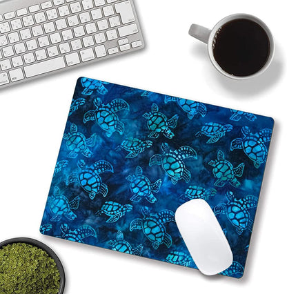 Mouse Pad, Animal Mouse Pad Custom Design, Square Waterproof Mouse Pad Non-Slip Rubber Base MousePads for Office Laptop, 9.5"x7.9"x0.12" Inch(Sea Turtle)