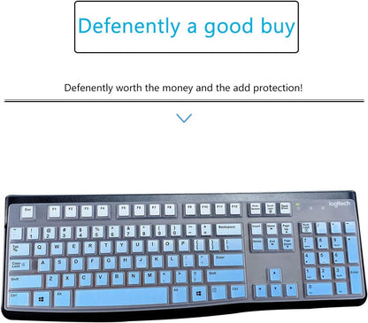 MUBUY Keyboard Cover & Skin Protector for Logitech MK120 - keyboard Protective Skin, US Layout