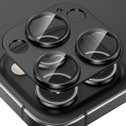 Tensea for iPhone 16 Pro/iPhone 16 Pro Max/iPhone 15 Pro/iPhone 15 Pro Max Camera Lens Protector, Metal Aluminum Alloy Tempered Glass Cover Camera Screen Protector Accessories, Case Friendly