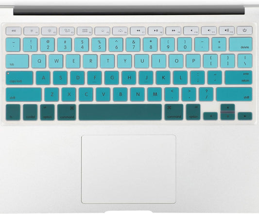 Allinside Green Ombre Keyboard Cover Skin for MacBook Pro 13" 15" 17" (2015 or Older Version), MacBook Air 13" A1369/A1466, Older iMac Wireless Keyboard MC184LL/B