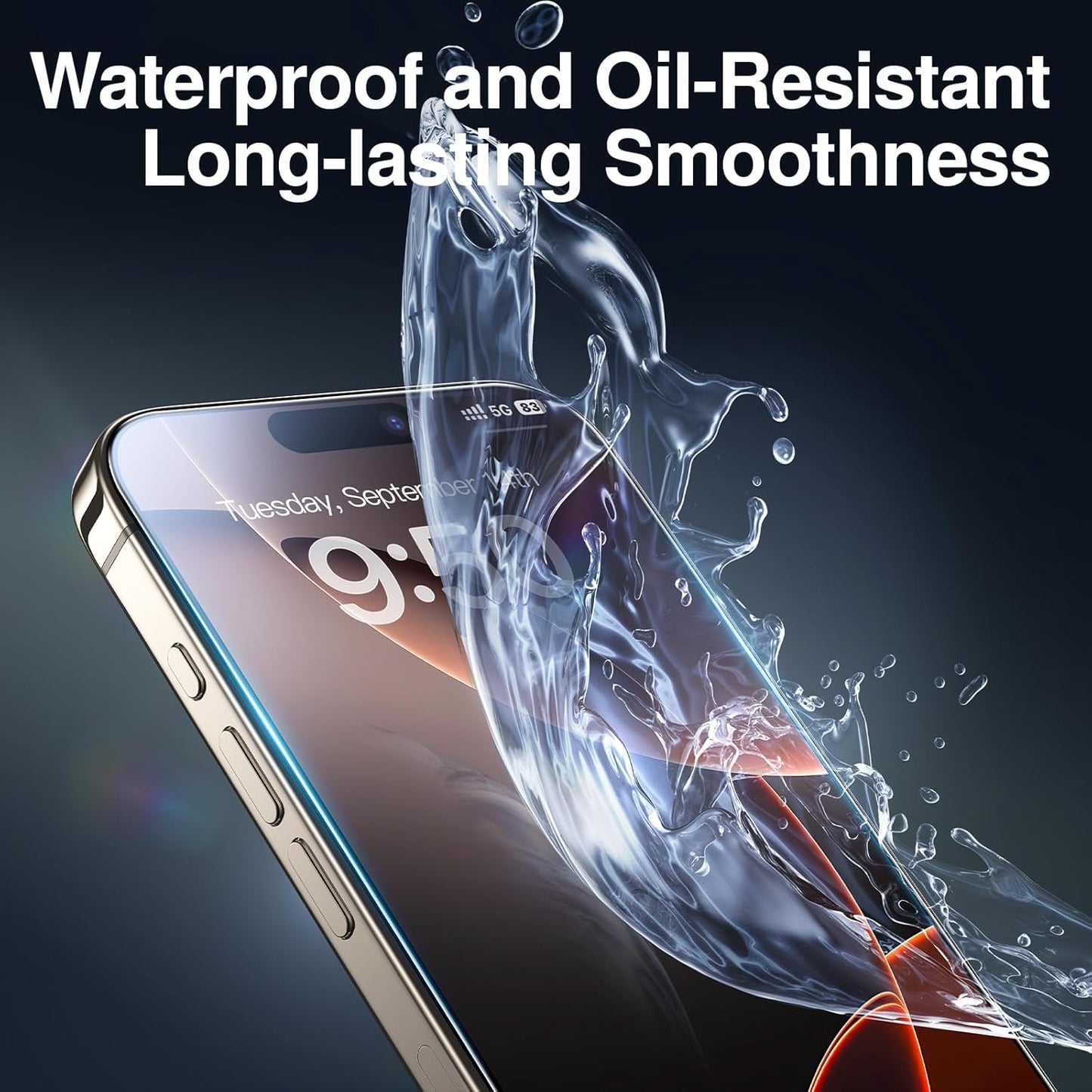 SMARTDEVIL 2 Pack Screen Protector for iPhone 16 Pro Max (6.9 Inch) Tempered Glass, HD Clear Film, Easy Installation, Dust-Free & Bubble-Free